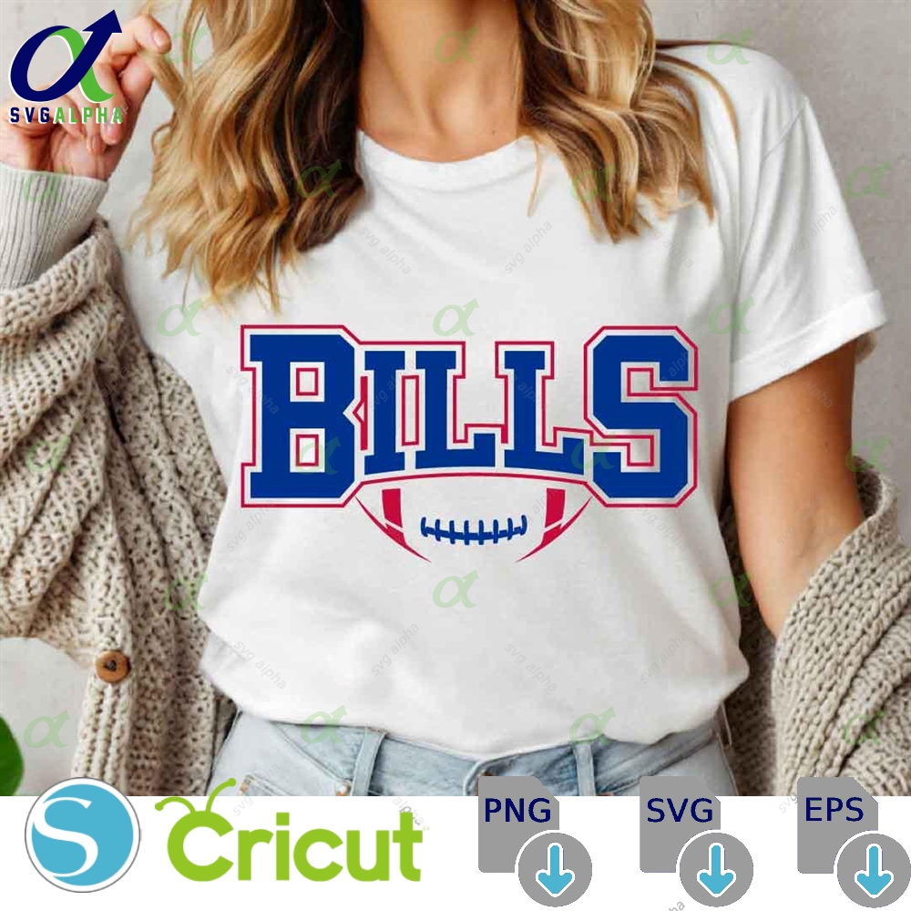 Bills Football Svg Png Football Svg Sports Svg Football Shirt Sublimation Designs Png Dxf Jpg Eps